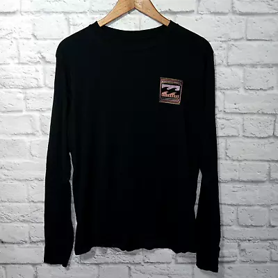 Billabong Surf T-shirt Mens Size M Long Sleeve Black Crew Neck Pullover • $9.74