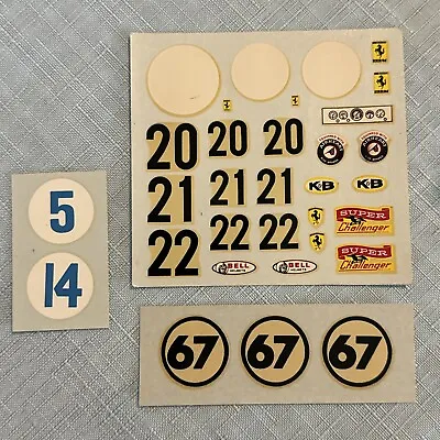 Vintage Original 1960’s￼1/24 Scale Slot Car-Decals • $28