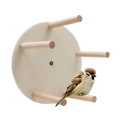 Parrot Playstand Bird Play Stand Cockatiel Playground Wood Perch Gym Toys • $22.64