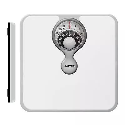 Salter Bathroom Scale Magnified Mechanical Easy To Read Dial No Batteries White • £17.99