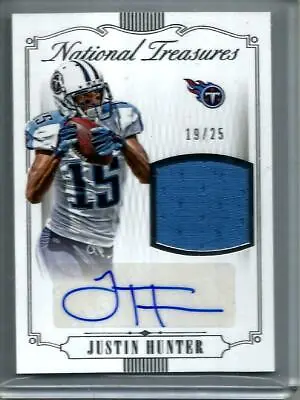 Justin Hunter 2015 National Treasures Autograph Game Used Jersey #19/25 • $10