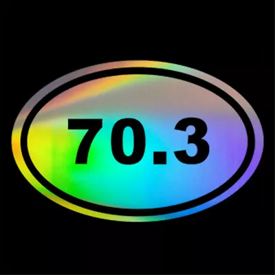 £3.71 • Buy 2PCS 70.3 Ironman Sticker Triathlon Oval Sport Surf Laptop Bumper Vinyl Decal