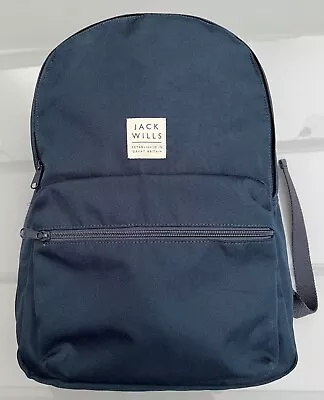 Jack Wills Backpack/Rucksack (Navy Fabrics Excellent Conditions) • £35