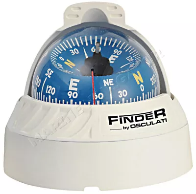 FINDER Boat Marine Compass 2  5/8 White/Blue Surface Mount • $28.54