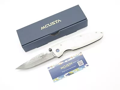 Mcusta Seki Japan MC-0019D Classic Wave Corian Damascus Folding Pocket Knife • $160