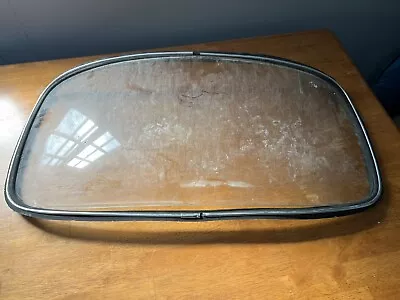 Vintage Glass Rear Window?  Volkswagen Beetle 34 1/4 X 16 Chrome Need New Gasket • $129.99