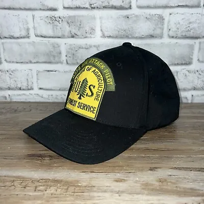 VTG USFS AIR ATTACK PILOT Black Hat Pros Hat Size XL-XXL • $18.99