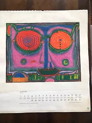 Vintage Surrealism Art Prints 1973 German Calendar Prints X12 • $29.95