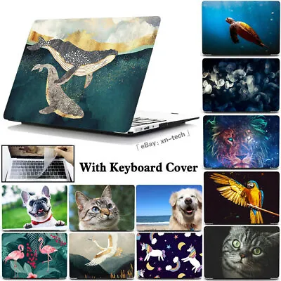 Cute Animal Matte Case For Macbook Pro 16 15 14 13 Air 11 12 Inch+Keyboard Cover • £26.39