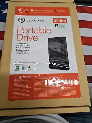 Seagate Portable 2TB External Hard Drive HDD — USB 3.0 For PC Mac PlayStation • $25
