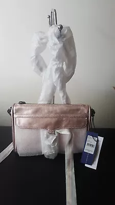 NWT Rebecca Minkoff Mini MAC Morning After Clutch Metallic Lilac Crossbody • $149