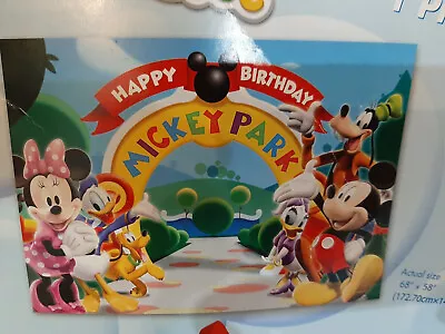 Disney Mickey Mouse Clubhouse Photo Backdrop Child's Birthday Party 58  X 68  • $16.99