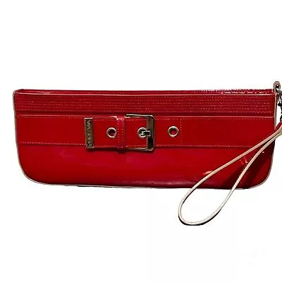 Stunning Via Spiga Red Patent Leather Buckle Wristlet. • $41