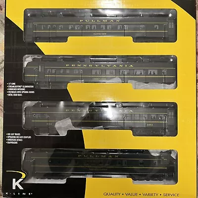 K Line Pennsylvania Brunswick Ltd 15” Heavyweight 4 Car  Passenger Set K4880b • $135