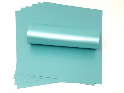 10 Sheets Sea Blue A4 Card With Gold Pearlescent Shimmer Double Sided 300gsm  • £8.46