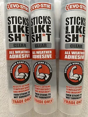 £11 • Buy Evo-stik Sticks Like Sht Clear X3