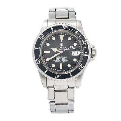 Rolex Submariner 1680 Mark I Vintage SS Black Dial Automatic Mens Watch 40mm • $12495