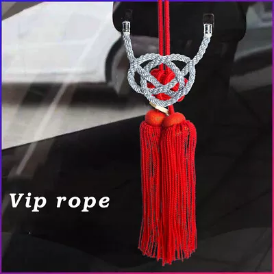 New Vip Charm Junction Produce JDM Fusa Red Kiku JP Knot Silver Kin Tsuna Rope • $24.99