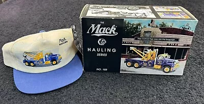 1998 First Gear 1960 Model B-61 Tow Truck MACK WITH HAT NIB NEVER OPEN NO.103 • $99.99