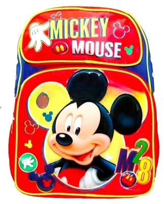 MICKEY MOUSE Large Travel School Backpack 16  • $25.99