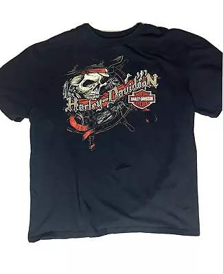 Mens Harley Davidson Black T Shirt Size XL Las Cruces New Mexico 2007 • $15