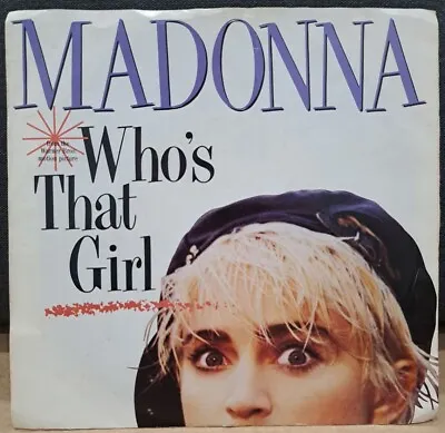 Madonna - Who's That Girl / White Heat  1987 Synth-Pop 7  Vinyl • £1.25