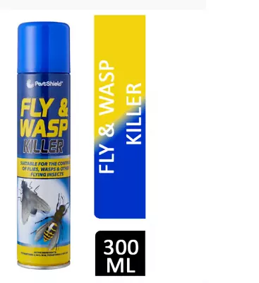 300ml Fly And Wasp Killer Spray Kills Flies Wasp Midges Mosquito Fast Acting Uk. • £6.99