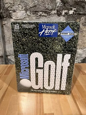 Microsoft Golf PC 1993 Windows Big Box Game NEW SEALED • $39.99