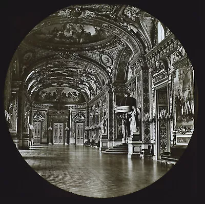 £15 • Buy LUXEMBOURG PALACE CORRIDOR PARIS C1890 OLD PHOTO Magic Lantern Slide