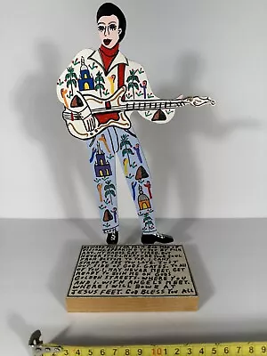 Howard Finster’s Daughter Beverly Finster Folk Art Elvis Painting On Wood • $320