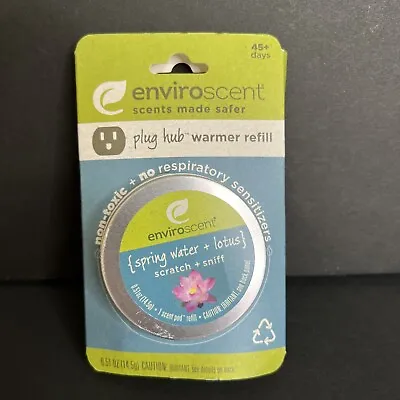 Enviroscent Plug Hub Warmer Refill Spring Water + Lotus 0.51 Oz • $8.50