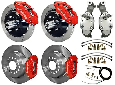 $3509.99 • Buy Wilwood Disc Brakes,13  Front & 12  Rear,2  Drop Spindles,59-64 Impala,red