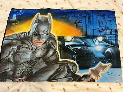 Vintage DC Comics Batman The Dark Night Standard Pillowcase Superhero Single • $7