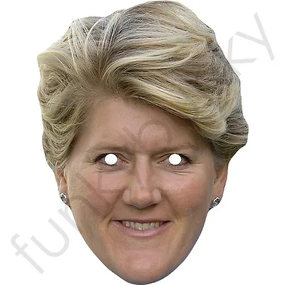 Claire Balding Horse Celebrity Card Face Mask - Ready To Wear - Fancy Dress • £1.65