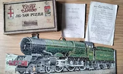 Great Western Railway GWR Wooden Jigsaw Puzzle Chad Valley King George V • £14.99