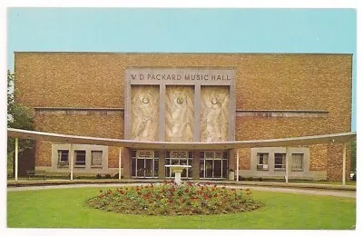 WARREN OH/OHIO Postcard W. D. PACKARD MUSIC HALL Kenley Players CONCERT VENUE • £5.74