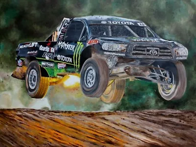 Marty Hart Original Painting Art Oils On Canvas Monster Energy Pro 2 Truck • $186.64