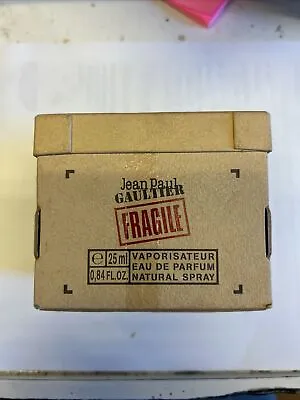 Vintage JEAN PAUL GAULTIER Fragile  Eau De Parfum 25 Ml / 084 Fl. Oz. From 1999 • $280