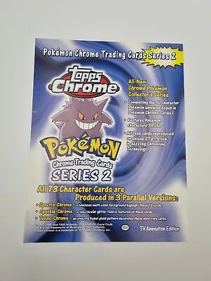 Pokemon Tazo Topps Promotional A4 Flyer • $299