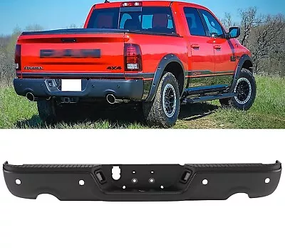 For 2009-2018 Dodge RAM 1500 Black Rear Step Bumper With Sensor Holes • $195
