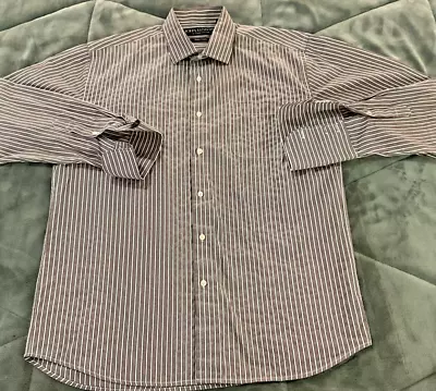 John Lennon English Laundry French Cuff  Multi-Color Striped L/S Shirt Medium • $16.27