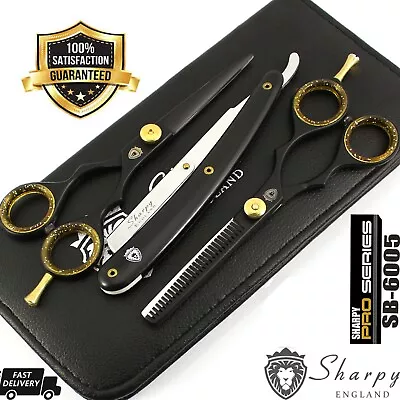 Sharpy Hair Cutting & Thinning Scissors Shears Hairdressing Set Kit_ • £12.99