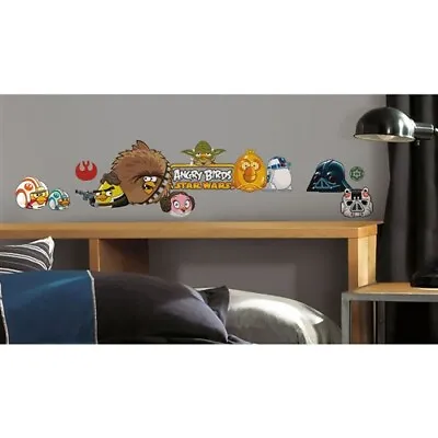 $7 • Buy Star Wars Angry Birds Peel And Stick Wall Decals - 24 Total Stickers