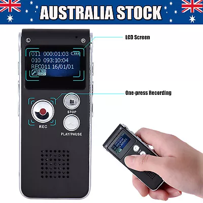 Mini Digital Audio Voice Phone Recorder Dictaphone Lecture Meetings MP3 Player • $25.99