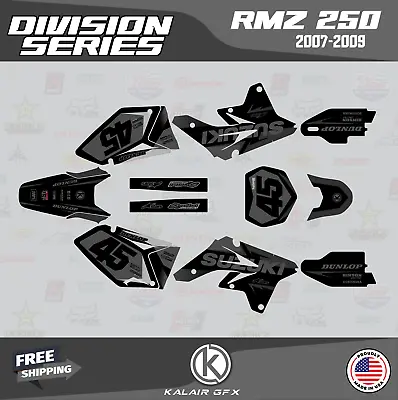 Graphics Kit For SUZUKI RMZ250 (2007-2009) RMZ 250 DIVISION-smoke • $82.99