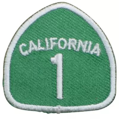 Mini Highway 1 California Patch - CA Hwy One Big Sur Badge 1-3/8  (Iron On) • $2.95