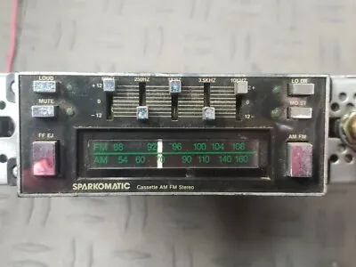 Vintage Sparkomatic SR-305 Car AM/FM Stereo Radio Cassette Player Equalizer Amp • $35