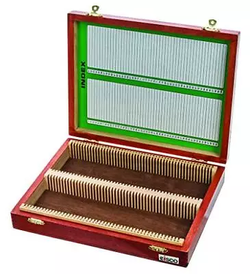 Eisco Labs Wooden Microscope Slide Box 100 - 25x75mm Slides • $32.30