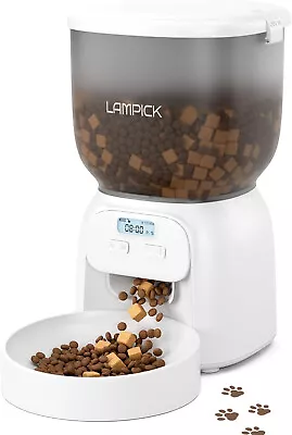 Smart Cat Feeder With 4L Food Dispenser 15 Portions Dual Power 6 Meals/Day • $66