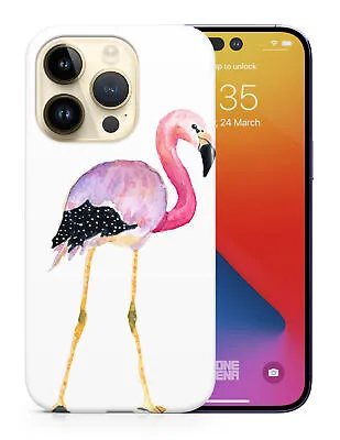 $9.95 • Buy Case Cover For Apple Iphone|watercolor Cute Flamingo Bird #4